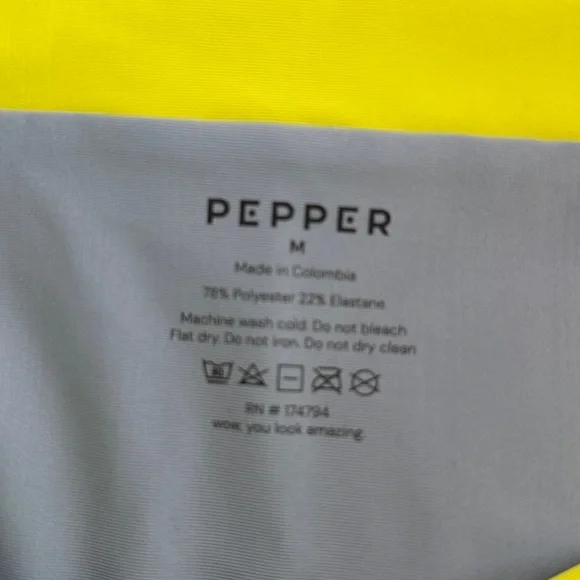 Pepper Yellow and Lavender Bikini Set S top M bottom - Picture 4 of 4